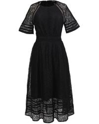 Smart and Joy - All-lace Flared Dress And Trims - Lyst