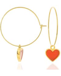 C.J.M - Heart Hoops - Lyst