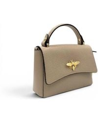 Franchetti Bond - Neutrals Bee Italian Leather Timeless Taupe - Lyst