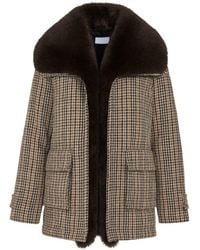 Hortons England - Ashford Tweed Faux Fur Jacket - Lyst