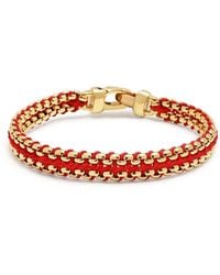 Nialaya - Woven 8Mm Box Chain Bracelet - Lyst