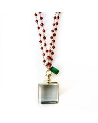 Persia Dona Jewelry - Garnet & Vintage Locket Necklace - Lyst