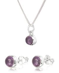 The Jewellery Store London - February Birthstone Jewellery Set With Amethyst - Lyst