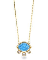 Myrto Katramadou Jewellery - Aegean Eye – Topaz Mini Necklace - Lyst