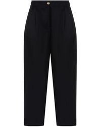 Nocturne - Navy High-waisted Carrot Pants - Lyst