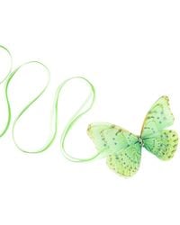 Oana Savu - Mint Silk Butterfly Ribbon Tie Choker Necklace - Lyst