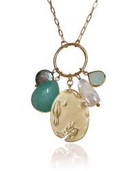Rare Matters Jewelry - Radiance Charm Natural Pearl Aventurine Necklace - Lyst
