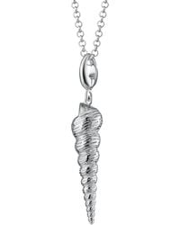 Lily Charmed - Sterling Spire Shell Charm Necklace - Lyst