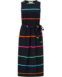 Sugarhill - Rory Racer Jersey Midi Dress Spaced Eighties Stripe - Lyst