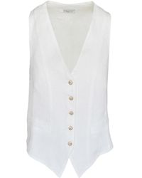 Haris Cotton - Linen Vest - Lyst