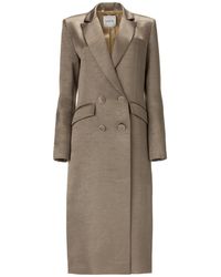 Lita Couture - Belted Midi Trench Coat In Liquid - Lyst