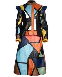 Zasta Studio - The Vigaro Two Italian Leather Jacket & Long Skirt - Lyst