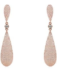 LÁTELITA London - Rose Coco's Long Drop Earrings Rose - Lyst