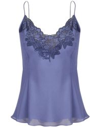Bocan Couture - Luna Silk Lilac Cami And Short Set - Lyst