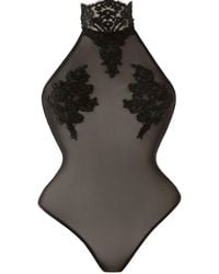 La Musa - Solo Lace Bodysuit - Lyst