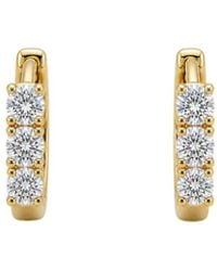 Uchi and Soto - Shikaku 3 Stone Huggie Hoop Earrings - Lyst