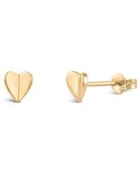 Dinny Hall - Bijou Folded Heart Studs - Lyst