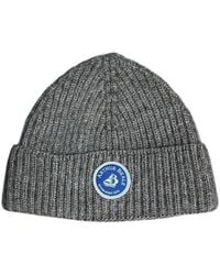 Arthur Beale - Neutrals Badge Beanie Hat - Lyst