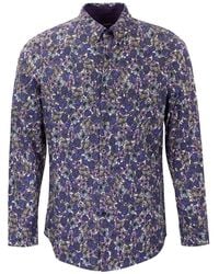 lords of harlech - Simon Ternberg Floral Stretch Jersey Long-Sleeve Shirt - Lyst