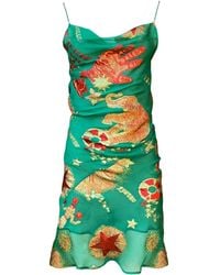 GeeGee Collection - Circus Silk Slip Dress - Lyst
