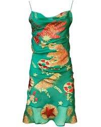 GeeGee Collection - Circus Silk Slip Dress - Lyst