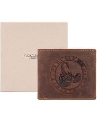 Lloyd Baker - Zodiac-Scorpio Distressed Leather Wallet - Lyst