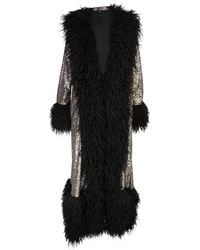 Jennafer Grace - Penny Deluxe Gunmetal Faux Fur Jacket - Lyst