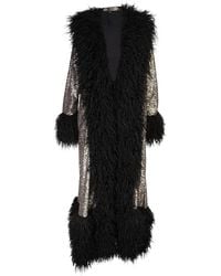 Jennafer Grace - Penny Deluxe Gunmetal Faux Fur Jacket - Lyst