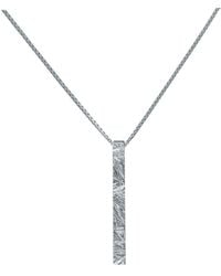 Edge Only - Rugged Bar Pendant Sterling - Lyst