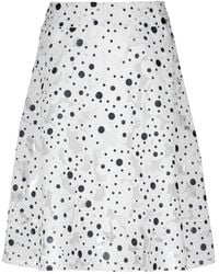 Conquista - Polka Dot Cloche Skirt - Lyst