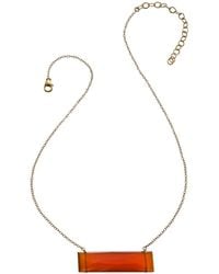 Heather Hawkins Jewelry - Float Custom Cut Bar Semi-Precious Baguette Gemstone Necklace - Lyst