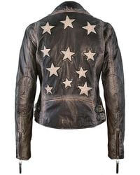 Mauritius - Star Lambskin Leather Jacket Christy Vintage - Lyst