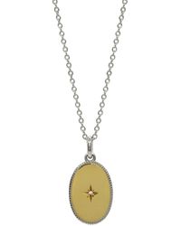 Janus Edinburgh - Oval Star Shield Reversible Necklace - Lyst