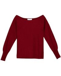 Bel Cashmere - Claudia Cashmere Sweater Burgundy - Lyst