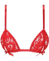 Belle -et-BonBon - Valentina Bright Cherry Lace Bralette Valentine Special - Lyst
