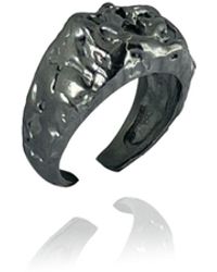 LINYA JEWELLERY - Deka Amorphous Rectangular Oxid Ring - Lyst