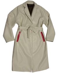 Circular Path - Neutrals X Wren + Glory Vegan Leather Coat - Lyst