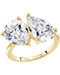 Diamonbliss - Pear Bypass Ring, Ten Carats - Lyst