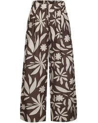 NUAJE NUAJE - Rhea Wide Leg Linen Pant - Lyst
