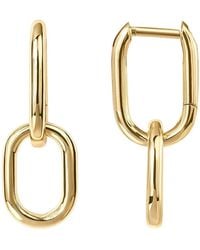 Harfi - 18Ct Plated Convertible Paperclip Drop Earrings - Lyst
