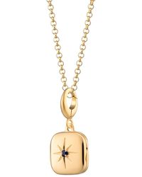 Lily Charmed - Plated Star Locket Necklace With Stone - Lyst