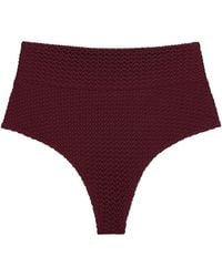 Montce - Crochet Added Coverage High Rise Bikini Bottom - Lyst