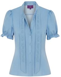 House of Kind - The Goddess Blouse – Chambray - Lyst