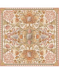 Emily Carter - Neutrals The Nautical Baroque Silk Scarf - Lyst