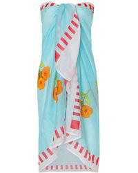 DHARA SHETH DUBAI - Azure Bloom Floral Resort Tube-Style Sarong - Lyst
