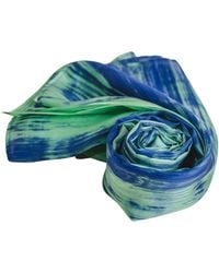Silk and Bears - Forest & Ocean Brushstroke Silk Scarf – Hand-Dyed Mulberry Silk, Day Wrap & Gift - Lyst