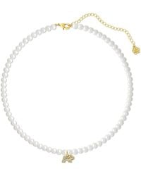 Cloud Haven - Faux-Pearl Logo Pendant Necklace - Lyst