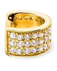 SALLY SKOUFIS - Destiny Ear Cuff With Made Cz Diamond Stimulant - Lyst