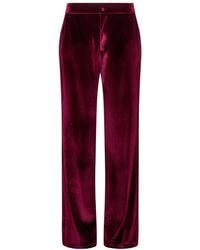 Lily and Lionel - Valerie Straight Leg Velvet Trouser - Lyst