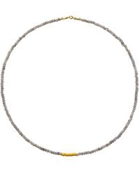 Bombyx House - Tiny Labradorite Cluster Necklace - Lyst